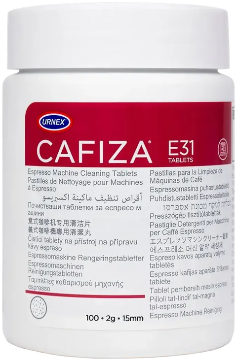 Urnex Cafiza E31 Espresso Machine Cleaning Tablets