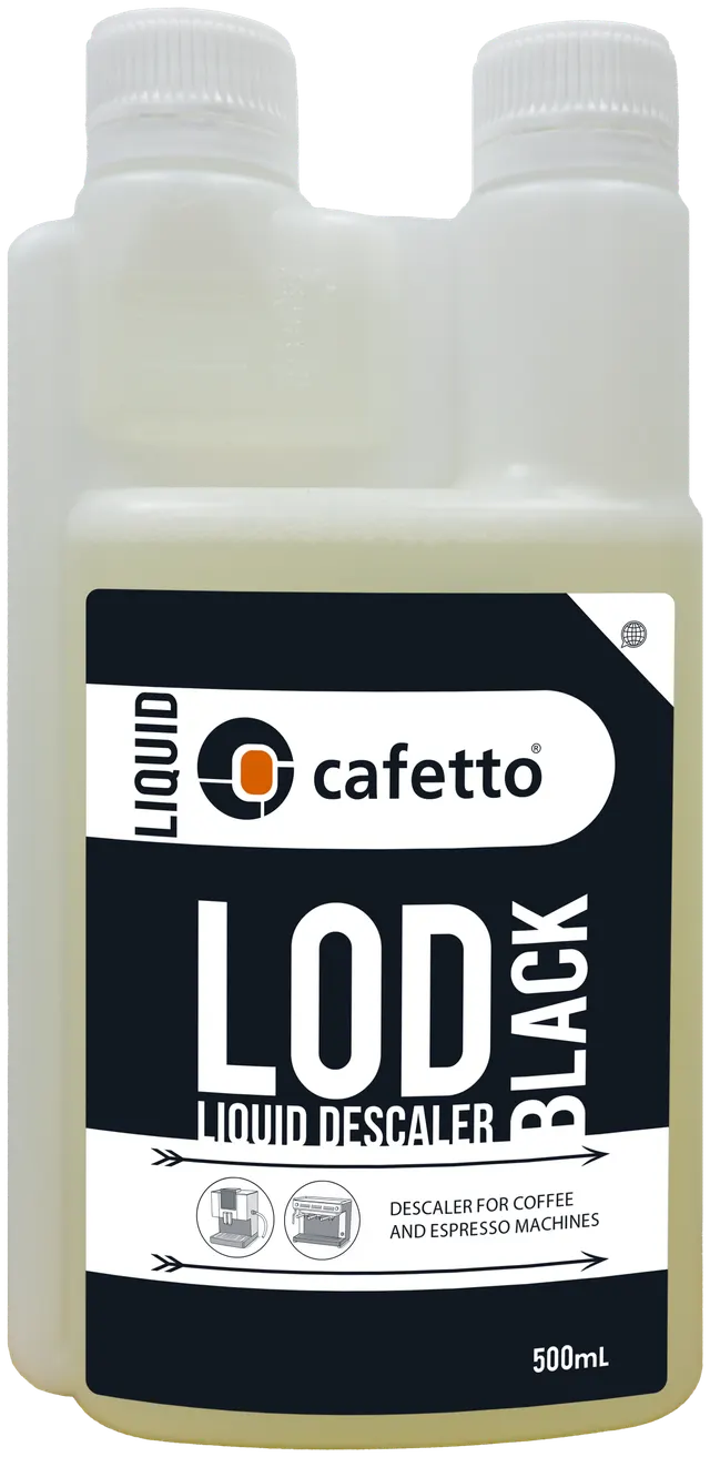 Cafetto LOD Black 500 ml, angled view